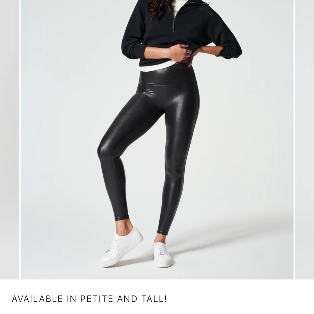 Spanx Faux Leather Leggings - Worn once 2X